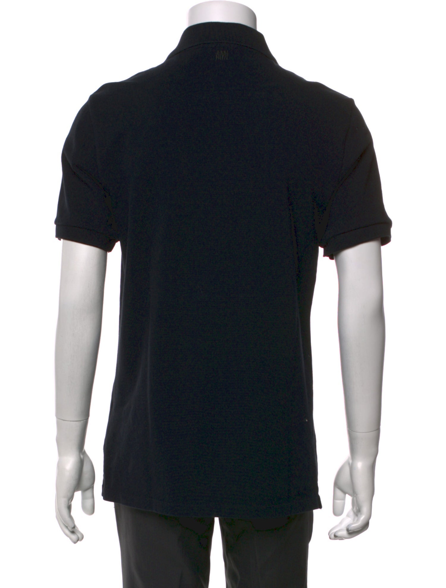 AMI Alexandre Mattiussi Collar Short Sleeve Polo Shirt